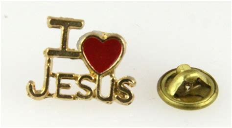 6030097 I Love Jesus Christian Lapel Pin Tie Tack Religious Church