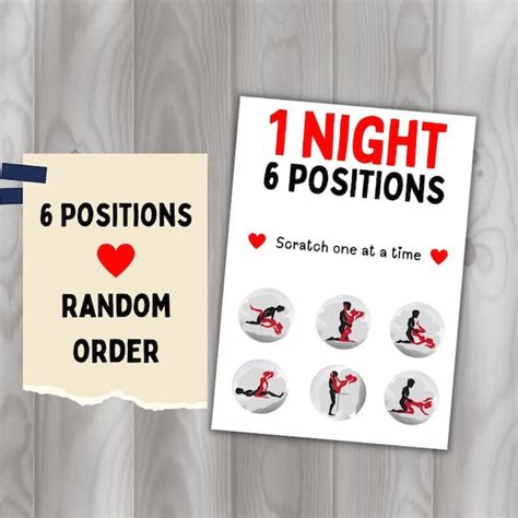 Sex Positions Card Etsy Uk