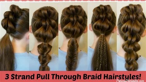Three Strand Braids Hairstyle Wavy Haircut
