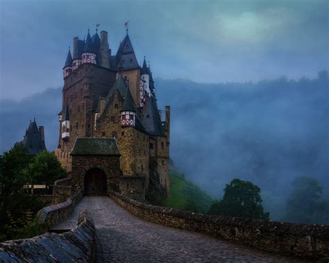 1080p The Sky Castle Eltz Castle Germany Clouds Hd Wallpaper