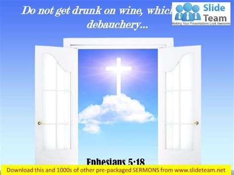 0514 Ephesians 518 Do Not Get Drunk On Wine Power Power Point Church
