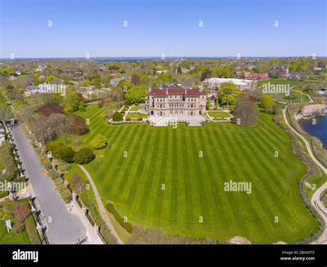 The Breakers And Cliff Walk Aerial View At Newport Rhode Island Ri