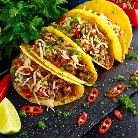 Chilli Beef Tacos Mexican Food Recipes Authentic Mexican Food