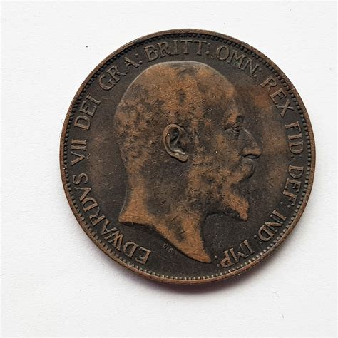 1902 King Edward Vii Penny M J Hughes Coins