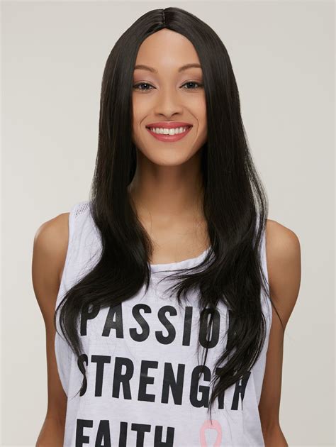 17 Off 2021 Middle Part Synthetic Silky Straight Capless Long Wig In