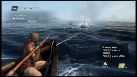 Assassins Creed 4 Black Flag Attempting To Harpoon A Killer Whale Ac4