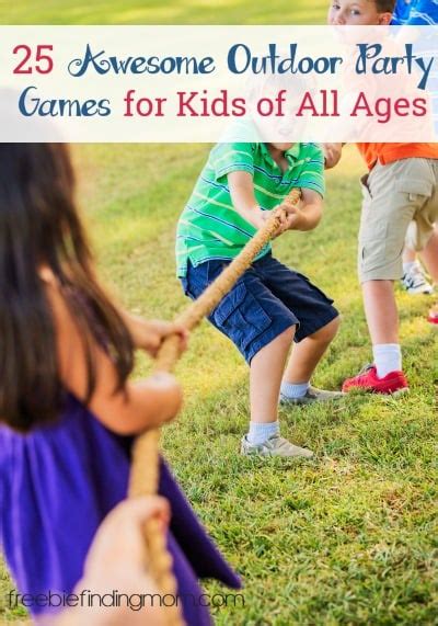 25 Awesome Outdoor Party Games For Kids