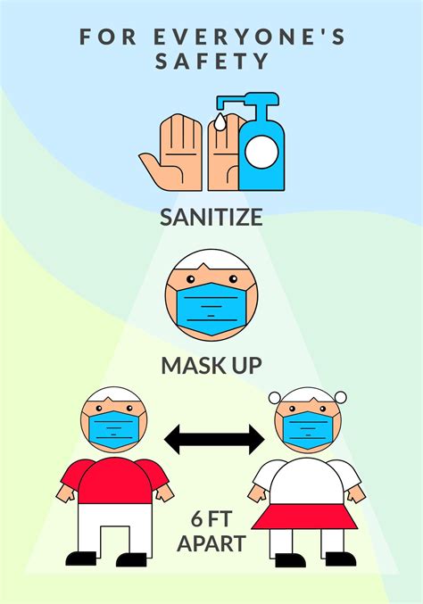 Sanitize Instructions Covid Poster Template Mediamodifier
