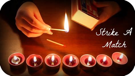 Asmr Scratching Matches And Lighting Candles To Glow Youtube