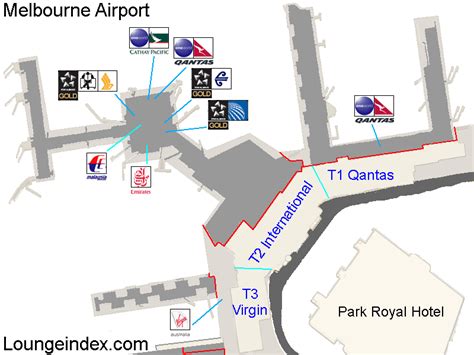Mel Melbourne Airport Guide Terminal Map Airport Guide Lounges