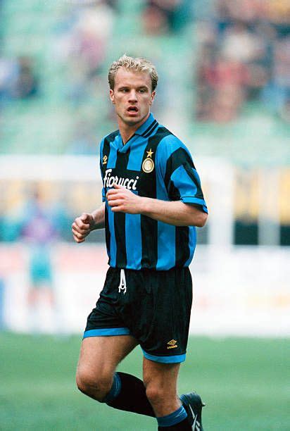 Dutch footballer Dennis Bergkamp of Inter Milan during a Serie A