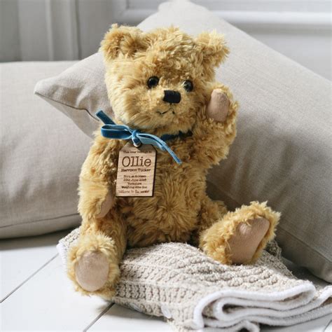 Personalised New Baby Teddy Bear Modo Creative