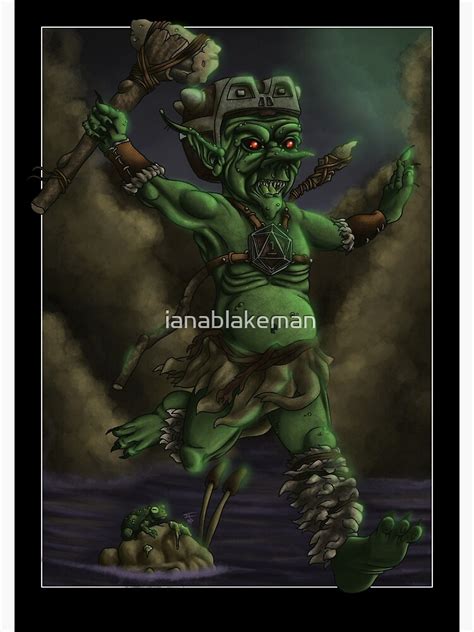Goblin Barbarian Poster For Sale By Ianablakeman Redbubble