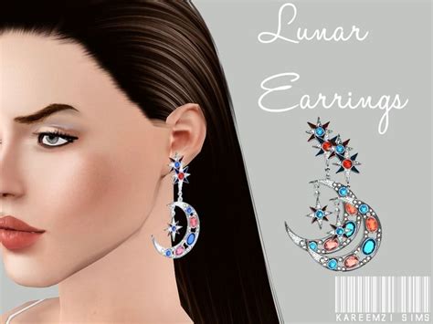 These Designer Moon Shaped Earrings Are Covered With Jewels And Pearls