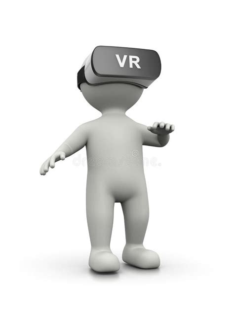 Virtual Reality Concept 3d Illustration Stock Illustration