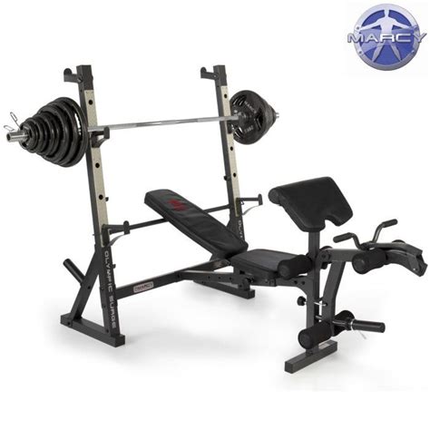 Marcy Diamond Elite Olympic Bench With 140kg Olympic Weight Set