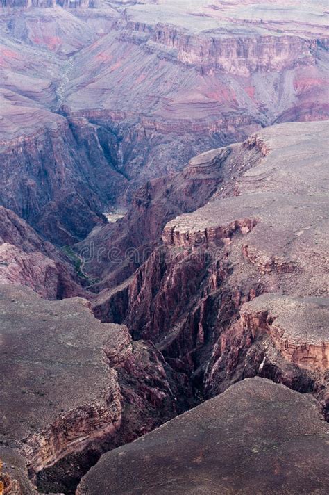 Bottom Of The Grand Canyon In Usa Stock Image Image Of Layers River