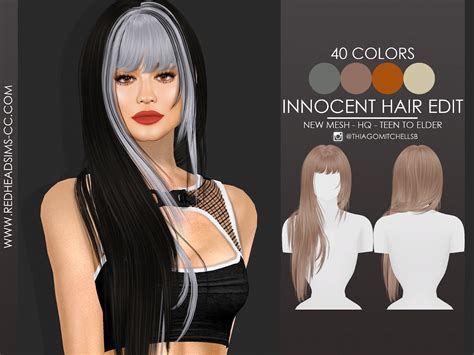 Coupure Electrique Innocent Hair Sims 4 Hairs