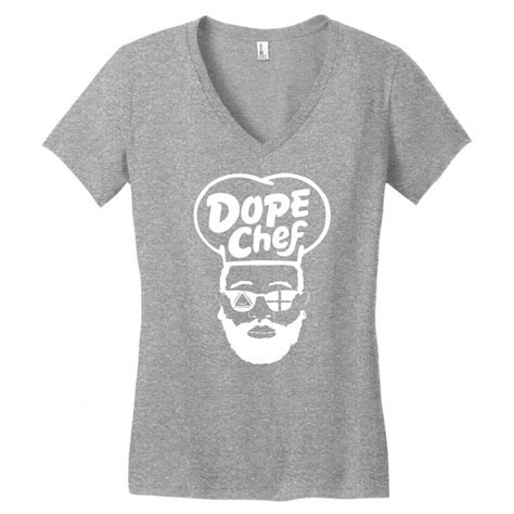 Custom Dope Chef Cartoon Womens V Neck T Shirt By Printshirts Artistshot