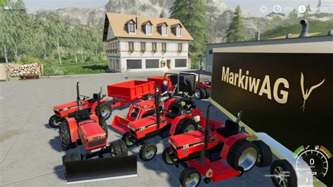 Case Ih 235 Lawn Tractor And Car Hauler Mod Pack Fs19 Mod Mod For