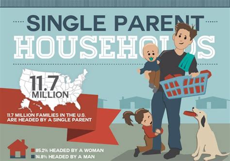 Single Parent Households Infographic Single Parenting New Parent