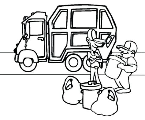 Click the garbage truck coloring pages to view printable version or color it online (compatible with ipad and android tablets). Garbage Truck Coloring Page at GetColorings.com | Free ...