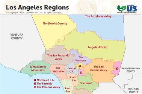 Large Detailed Road Map Of Los Angeles Region Los Ang Vrogue Co