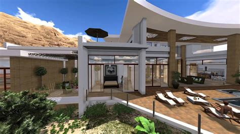 Swimming pool by the villa in hotel. Modern Villa Design in Muscat Oman by Jeff Page of SLD Architects, UAE 2013 - YouTube
