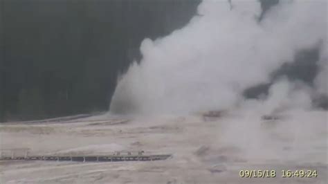 Yellowstone Geyser Erupts Vomiting Decades Worth Of Trash Across Park