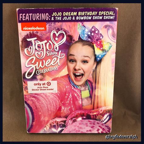 Jojo Siwa Sweet Celebrations Nickelodeon Dvd Etsy