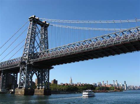Williamsburg Bridge Between Manhattan And Brooklyn New York City