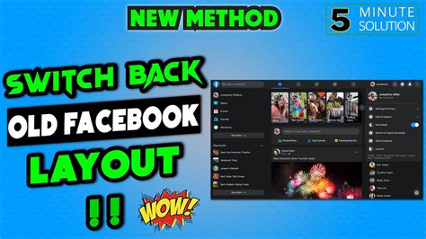 How To Switch Back To Old Facebook Layout 2024 Facebook Classic Mode