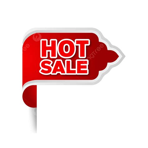 Hot Sale Tag Red Corner Label Vector Hot Sale Tag Sale Tag Hot Sale