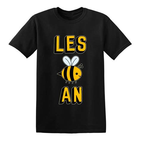 Les Bee En T Shirt Lgbt Pride Lesbian Funny Scfi Birthday Present T