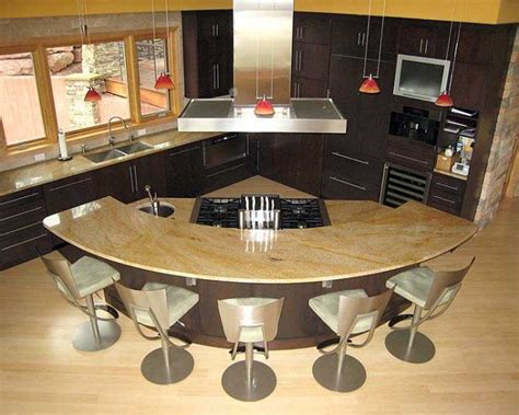 Curved Kitchen Island In Kitchen Remodel Curved Kitchen Curved