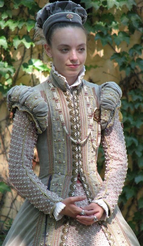 Tudorstyl Perlenärmel Elisabethanische Mode Historisches Kleid
