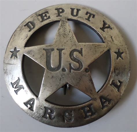 Deputy Us Marshal Old Western Badge Pin Of The Old West Dragonfly