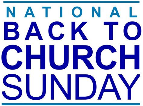 Local Churches Participating In National Back To Church