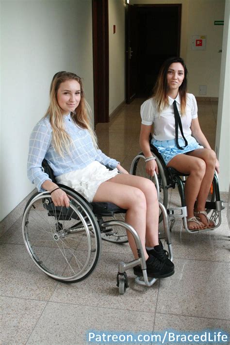 Braced Sisters By Medicbrace On Deviantart Wheelchair Women Disabled Women Wheelchair Fashion