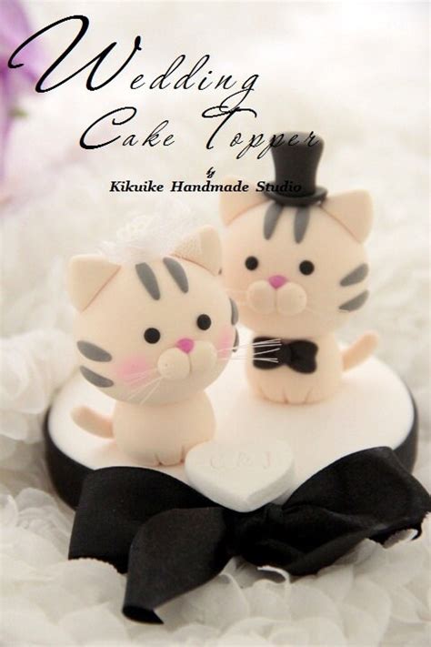 Cat Wedding Cake Topper Kitty Wedding Cake Topperpets
