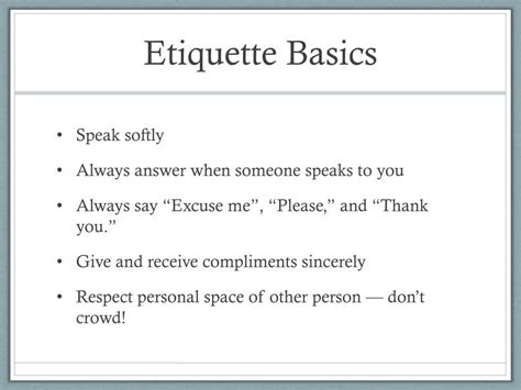 Ppt All Types Of Etiquette Powerpoint Presentation Free Download