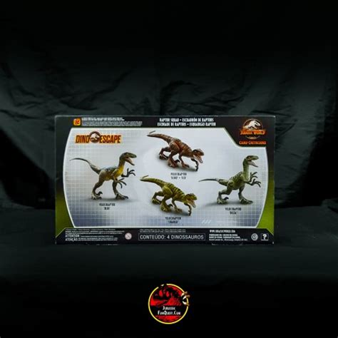 Jurassic World Camp Cretaceous Raptor Squad 4 Pack Mattel Jurassic Fan Quest