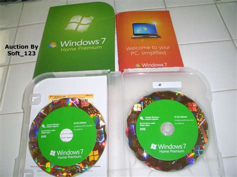 Microsoft Windows 7 Home Premium Full 32 Bit And 64 Bit Dvd Ms Win