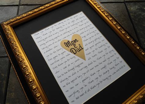 How do you say thank you to your parents on your wedding day? 13 Thoughtful Wedding Gifts for Parents | weddingsonline