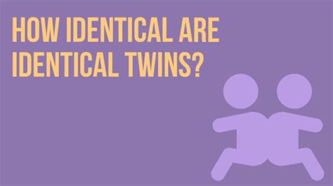 how identical are identical twins ishi news