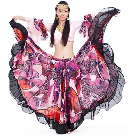 belly dance 25 yard tribal gypsy maxi dress halloween dancing costume skirts ebay