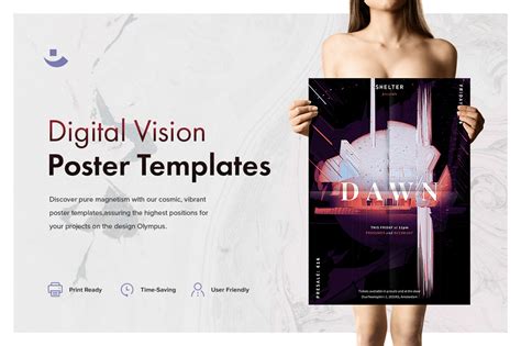 Digital Vision Music Poster Template On Yellow Images Creative Store