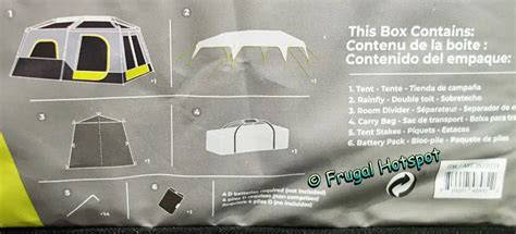 Core 10 Person Lighted Cabin Tent Costco Sale Frugal Hotspot