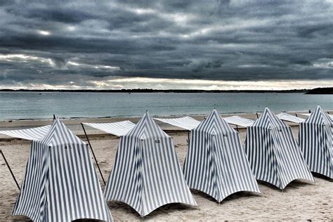 Beach Tents Britanny Photograph By Patrick De Talance Getty