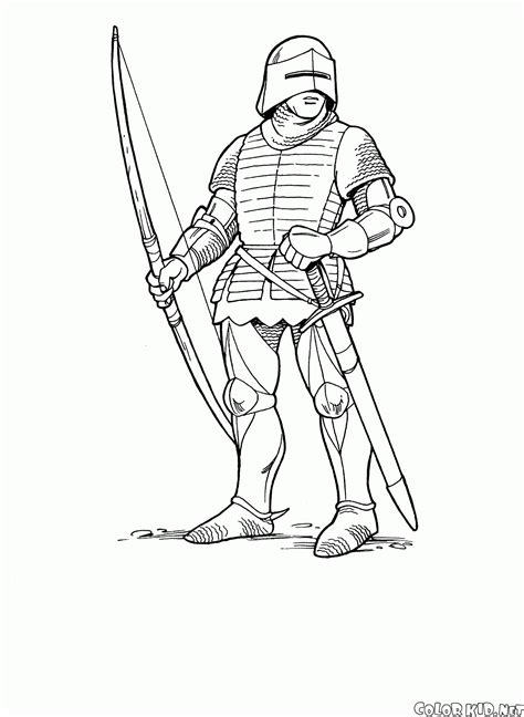 60pcsset caballeros medieval guerreros soldados figura model. Dibujo para colorear - Guerrero mongol